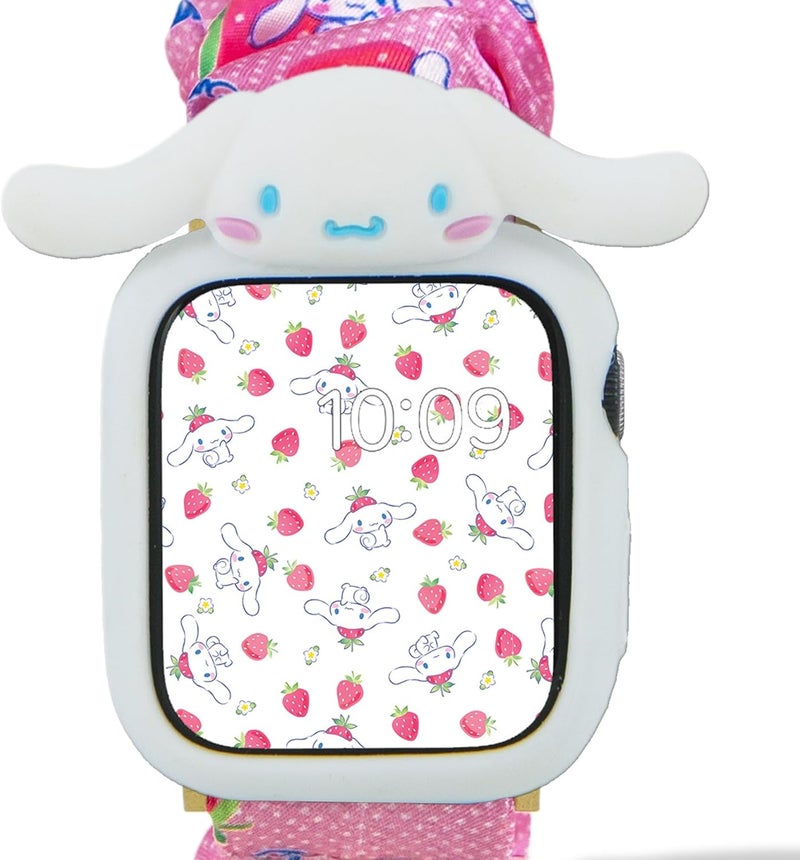 Sonix x Sanrio Apple Watch Cover | Bumper Case for Apple Watch | Protective Silicone Cover | Fits 38mm/40mm/41mm | Cinnamoroll - White - Image 1